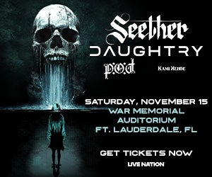 Seether and Daughtry Announce 2025 Co-Headline Tour Heading to War Memorial Auditorium on Nov. 15